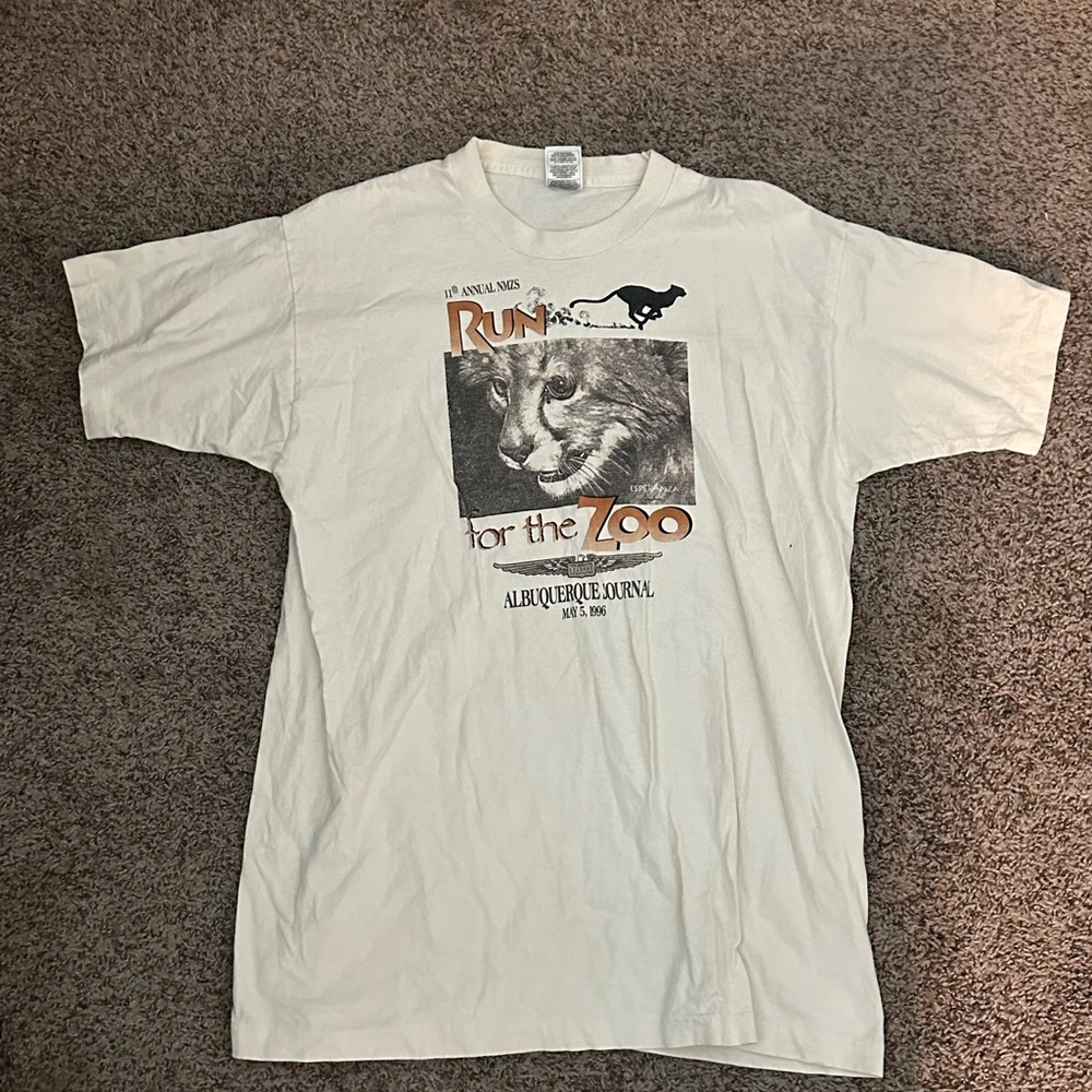 1996 Albuquerque New Mexico Run for the Zoo tee